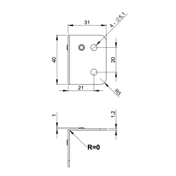 Angolo a L 40 x 31 - immagine 2
