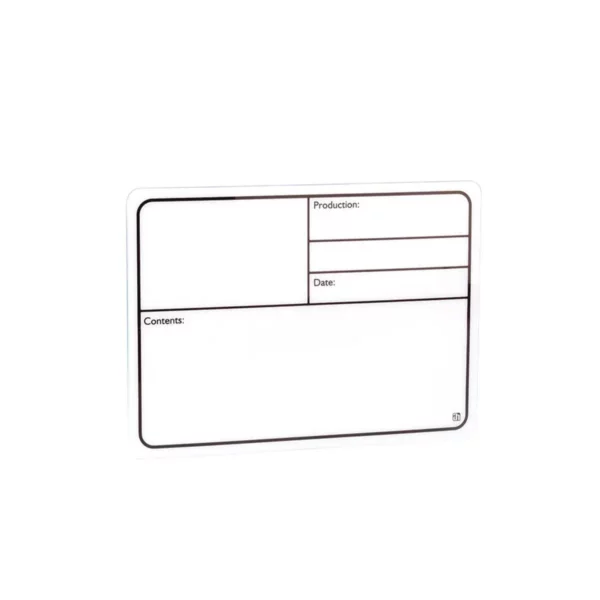 Targhetta Scrivibile in plastica bianca autoadesiva 177x127mm - immagine 2